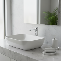 Robinet de lavabo à levier unique moderne de haute qualité, anti-traces de doigts