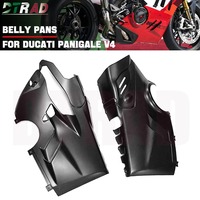 Pour DUCATI Panigale V4 V4S V4R 2022 2023 2024, kits de carénage latéral de moto en fibre de carbone 100% Akrapovic, déflecteurs inférieurs d'échappement