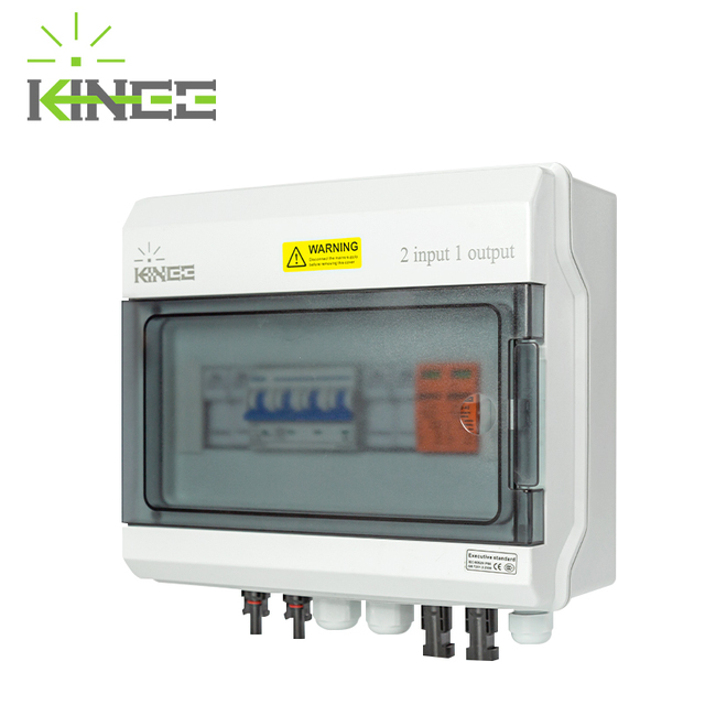 Kinee Photovoltaic combiner box 1 in 1 out solar system distribution box DC 1000V 1 string PV solar junction box