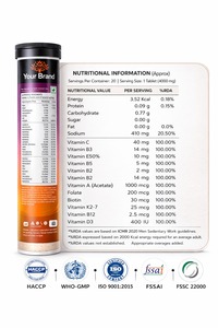Tabletas Efervescentes Multivitamínicas OEM – Bienestar Diario, Apoyo Inmunitario y Antioxidante, Sin Azúcar (20 Tabletas) - Product Image 2