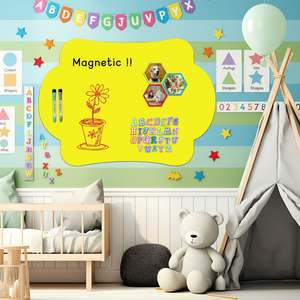 Autocollants muraux magnétiques multi-usages Art Déco à faible adhérence pour <span class=keywords><strong>chambre</strong></span> d'enfant, tableau blanc et tableau noir réutilisables et durables - Product Image 3