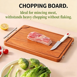 <span class=keywords><strong>Planche</strong></span> à découper en bois de rose de qualité supérieure, construction solide, non toxique, bois organique pour la viande et les légumes, préparation des aliments en cuisine - Product Image 6