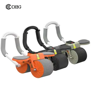 Automatic Rebound Ab Roller Wheel Home Gym Equipment Ab Roller With Elbow Support For Core Abs Workout