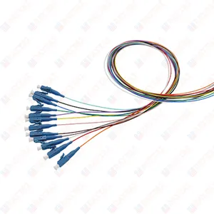 定制长度液晶/UPC单模单工聚氯乙烯光纤液晶尾纤12色光纤尾纤