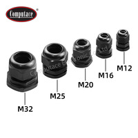 Computace ZSC3001 Presse-étoupe étanche IP68 noir en PA66/NBR avec joint torique pour câbles de tailles M12/M16/M20/M25/M32 -20°C à 80°C