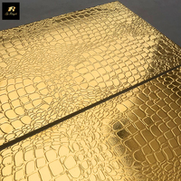Springletile : Solutions de conception de projets de carrelage de luxe pour la maison – Carreaux de porcelaine de qualité supérieure en cuir de crocodile doré 3D, fabriqués en Turquie
