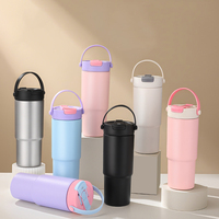 Bouteille isotherme Lingyue 700 ml avec revêtement céramique, double mode de consommation, séparation thé/eau, anti-fuite, avec poignée portable
