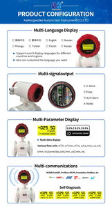 Débitmètre magnétique intégré Caudalmetro DN150 2 pouces 4-20mA RS485 Débitmètre électromagnétique numérique pour eau liquide - Product Image 6
