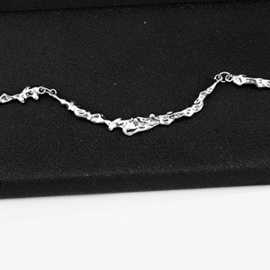 Simple Niche Design Geometric <b>Chain</b> Necklace <b>Titanium</b> Steel Silver Plated Unisex's collarbone Necklace Fashion Jewelry Wholesale - Product Image 5