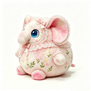 Peluche de elefante personalizado, peluche de elefante rosa, lindo peluche de elefante. - Product Image 2