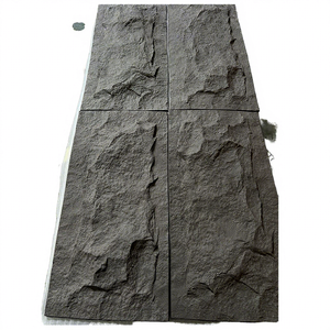 Panneaux muraux en pierre artificielle en terrazzo PU pour l'extérieur des villas, design moderne, ignifuge, dalle mince - Product Image 1