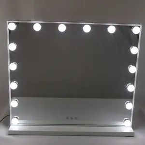 Hollywood desktop Maquiagem Espelhos com 16 Lâmpadas LED