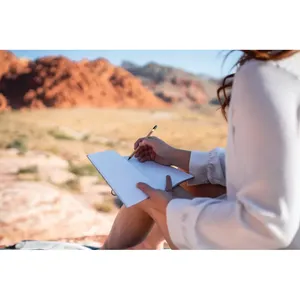 Carnet A5 en feutre recyclé GRS, merchandising durable - Product Image 1