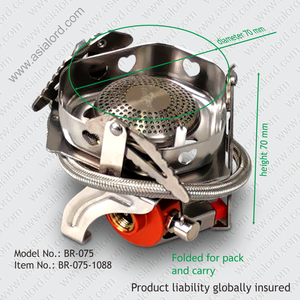 موقد غاز مصغر بسيط قابل للطي بشعلة واحدة ومعتمد بمعيار CE للتخييم وتسلق الجبال في الهواء الطلق، مناسب للسوق الأوروبي، طباخ غاز متنقل - Product Image 2