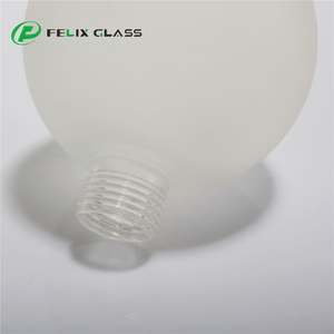 Lampes suspendues en verre borosilicate écologiques personnalisées, faites à la main, givrées, claires, avec filetage G9, éclairage mural intérieur, style industriel - Product Image 4