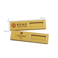 Insignia de Identificación Personalizable con Logotipo, Reutilizable, para Empleados, Pin de Solapa Metálico, Insignia de Aleación de Aluminio con Ventana para Tarjeta de Identificación, Pin de Seguridad para Oficina
