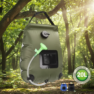 Bolsa de <span class=keywords><strong>ducha</strong></span> portátil con manguera extraíble y cabezal de <span class=keywords><strong>ducha</strong></span> conmutable de encendido y apagado para acampar en la playa, nadar, viajar al aire libre - Product Image 1