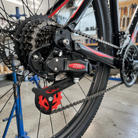 AOCHIDA 21S 7 vitesses, vis de réglage de dérailleur arrière en alliage d'aluminium à fixation par boulon pour VTT, vélo de route et BMX