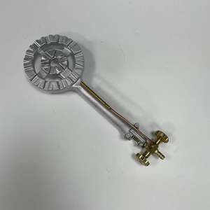 高品质黑色户外燃气灶，带5C燃烧器手动燃气烹饪桌面，适用于家用耐用铸铁表面 - Product Image 6