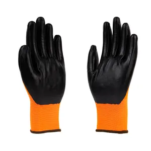 hot sell China Wholesale High quality Nitrile coated 13 gauge polyester hand protection construction man Safety Work Gloves