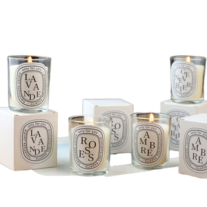 <span class=keywords><strong>Eric</strong></span> - Frascos de Vidrio Ámbar Transparente para Velas Aromáticas, 2oz, 4oz, 8oz, 16oz, Recipientes Redondos para Velas con Tapa, Gran Venta - Product Image 2