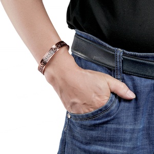 Brazalete Magnético de Cobre 99.99%, Ajustable, Alivio del Dolor de Artritis, Unisex, Joyería Clásica de Moda, Imán de Alta Potencia, Saludable - Product Image 2