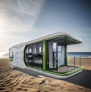 C70 OEM Dirigeable modulaire Pod Préfabriqué Mobile Tiny Homestay E7 Showroom Space Capsule House - Product Image 1