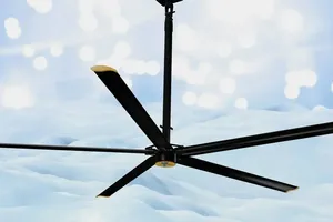 Ventilateur de plafond industriel HVLS de qualité supérieure en aluminium, garantie de 3 ans, pour grandes entrepôts, gestion de l'air à haut rendement, énergie Austar - Product Image 3