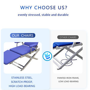 Fauteuil dentaire portable et pliable avec turbine optionnelle, construction en métal et plastique, alimentation électrique - Product Image 5