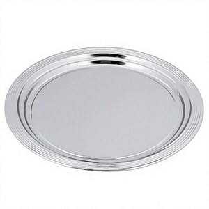 Bandeja Pequeña de Acero Inoxidable para Servir Té, Café, Chocolates, Galletas, Frutos Secos y Refrescos en Oficinas - Product Image 1