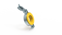 Collier de serrage en PVC durable en forme de U pour système de tuyauterie plastique, projets d'irrigation et de drainage