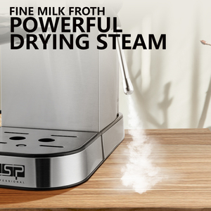 Machine à café expresso professionnelle DSP en promotion, pompe à eau <span class=keywords><strong>20</strong></span> bars, système de chauffage instantané, machine à café expresso électrique avec broyeur intégré - Product Image 2