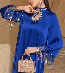 Abayas pour femmes Dubai Robe musulmane africaine <span class=keywords><strong>Caftan</strong></span> Marocain Robes de fête de mariage Robe <span class=keywords><strong>Djellaba</strong></span> Femme Luxe - Product Image 2
