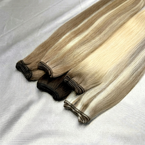 Cheveux humains vierges vietnamiens 100% de haute qualité, tissage double machine, sans perte de cheveux, K.SWIGS, cheveux européens blonds pour tissage - Product Image 1