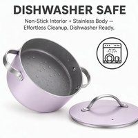 Ensemble de casseroles et poêles de cuisine à induction de luxe OEM/ODM de haute qualité, en alliage d'aluminium épaissi, antiadhésif