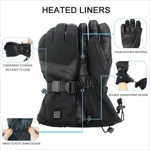 Touch Screen Unisex guanti da sci riscaldati per snowboard e guanti da sci con calore e praticità
