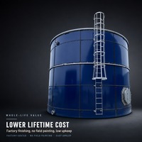 Digesteur anaérobie Shumann 5000m³ en acier au carbone Q355B, cuve de fermentation boulonnée pour le traitement des biogaz et des déchets