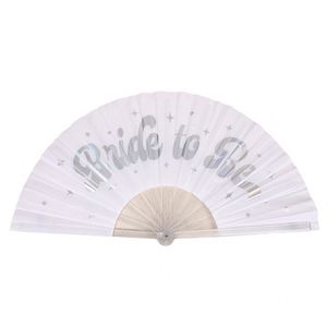 Éventail pliant promotionnel QM personnalisé en papier, mini éventail manuel en bambou pour fêtes et festivals - Product Image 3