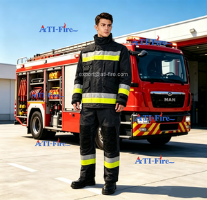 ATI-FIRE Uniforme de pompier EN469 NOMEX CE EN469 <span class=keywords><strong>DRD</strong></span> pour intervention d'urgence, vente en gros et en vrac - Product Image 2