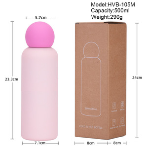 Nouveau modèle 316 en acier inoxydable isolé tasse 500ml moderne créatif mignon enfants couleur-blocage Portable sport <span class=keywords><strong>eau</strong></span> - Product Image 5