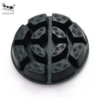 LITTLE ANT Tampon abrasif OEM haute dureté pour polisseuse de sols en béton, tampon de polissage diamanté 80 mm, épaisseur 12 mm, 3 pouces, utilisation humide et sèche