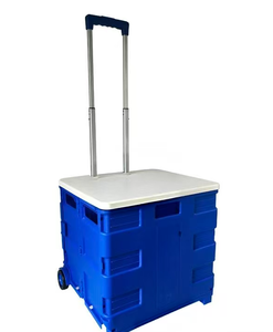 Carrito <span class=keywords><strong>de</strong></span> Compras Plegable <span class=keywords><strong>de</strong></span> Plástico Resistente para Supermercado, 2 Ruedas, Personalizable, OEM, Contenedor con Ruedas, Capacidad <span class=keywords><strong>de</strong></span> 100 kg, Carrito Plegable Telescópico - Product Image 4