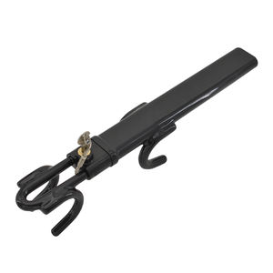 Verrou de <span class=keywords><strong>volant</strong></span> universel <span class=keywords><strong>antivol</strong></span> pour véhicule, à longueur réglable, avec double crochet et <span class=keywords><strong>barre</strong></span> de serrage - Product Image 2