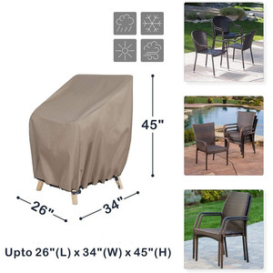 Funda Impermeable para Muebles de Tela Oxford 600D, Estilo Moderno, Apilable, para Sillas y Sofás de Patio, Cubierta Antipolvo de Poliéster Resistente - Product Image 2