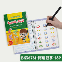 Carnet arabe avec personnalisation de luxe Groove Handwriting Workbook 5Pc Reusable Copybook Holographic Feature