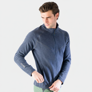 ERNICI Polartec cappotto da uomo Plus Size inverno autunno chiusura a cerniera antivento con cappuccio ricamato in maglia - Product Image 2