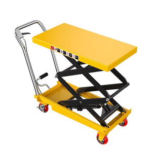 Klein Platform Transportvoertuig Hefplatform Voetbediende Hydraulische Hefkar Platform <span class=keywords><strong>Trolley</strong></span> - Product Image 5
