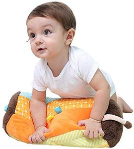 Almohada con bordado de animales de dibujos animados, cojín multifuncional auxiliar para gatear, para bebé - Product Image 4