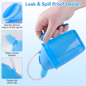 Para pacientes postrados en cama y personas mayores, pajitas para alimentación, vasos para beber, dispositivos de alimentación, y dispositivos anti-asfixia y anti-fugas. - Product Image 2