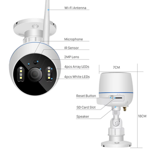 Sistema <span class=keywords><strong>de</strong></span> Cámara <span class=keywords><strong>de</strong></span> <span class=keywords><strong>Seguridad</strong></span> IP CCTV para el Hogar, con <span class=keywords><strong>Kit</strong></span> NVR Inalámbrico y Monitor LCD, para Interiores y Exteriores - Product Image 6